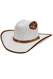 Kids Rodeo Horseshoe Faux Suede Trim Cowboy Hat
