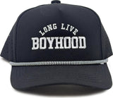 Kid's Golf Hat - Long Live Boyhood - Black