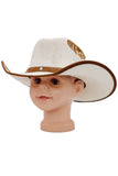 Kids Rodeo Horseshoe Faux Suede Trim Cowboy Hat