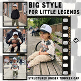 Kid/Baby 2-Tone Cap: Cool It Cowboy - Black/White