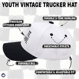 Kid/Baby 2-Tone Cap: Cool It Cowboy - Black/White