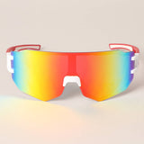 Bright Color Frame Tinted Lenses Sport Sunglasses