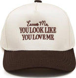 Kid/Baby 2-Tone Cap: Excuse Me, You Look Like You Love me
