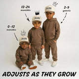 Kids/Baby 2-Tone Cap: Mac & Cheese Enthusiast - Khaki/Beige