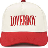 Kid/Baby 2-Tone Cap: Loverboy (Red/Beige)