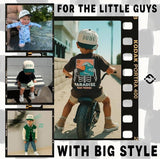 Kids/Baby Two Tone Vintage Cap - Dude (Green/Beige)