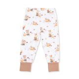 Woodland Animals with Pumpkins - Short Sleeve Loungewear Set