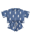 Shorts Set | Blue Bolts