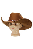 Kids Faux Suede Cutter Crown Cowboy Hat