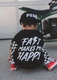 Fast Makes Me Happy T-Shirt Black