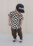 Checker Button-Up