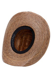 Closed Cutter Palm Straw Cowboy Hat